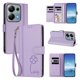 thumbnail image 2 of Funda Cartera Trébol para Xiaomi Redmi Note 13 Pro 4G con Ranuras Tarjetas y Carga Inalámbrica Morado claro, 2 of 6