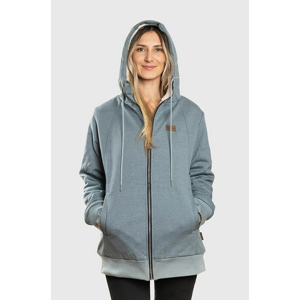 Polerón con Sherpa Ride Season V2 Azul Mujer Falcone
