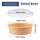 thumbnail image 3 of Bowl Con Tapa Bowls Plastico Polipapel Kraft Envase 500cc, 3 of 10