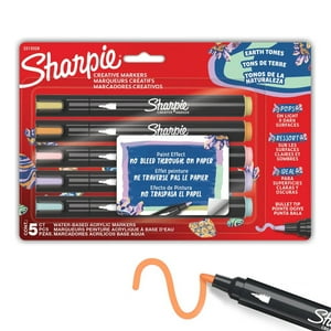 Set 5 Marcadores Sharpie Acrylic Punta Redonda Tonos Pastel