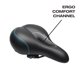 thumbnail image 3 of Asiento de bicicleta BELL Comfort 820 Soft Tech Black, 3 of 5