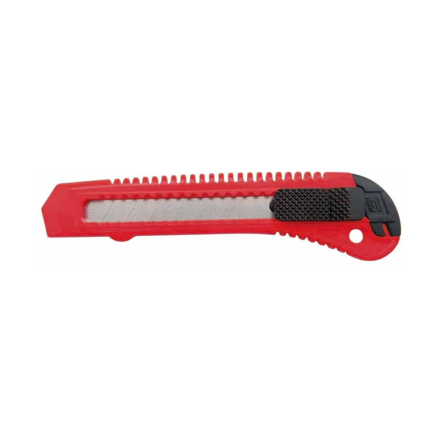 Pacific - Cuchillo Cartonero De 15cms Con Hoja De 18mm Color Rojo - Ps