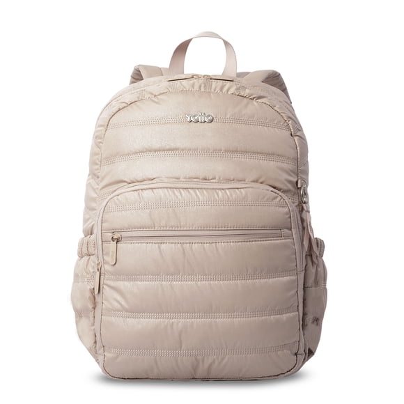 Mochila Universitaria Moxi Porta PC 15" Beige Mujer