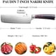 thumbnail image 2 of Cuchillo PAUDIN Nakiri, cuchilla de carne afilada de 7 pulgadas, inoxidable, 2 of 8