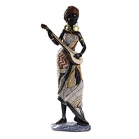 Magideal - Exquisita Figurita De Mujer Africana, Escultura Tribal De Mujer, Manualidades Para Decoración De Estantería , A A
