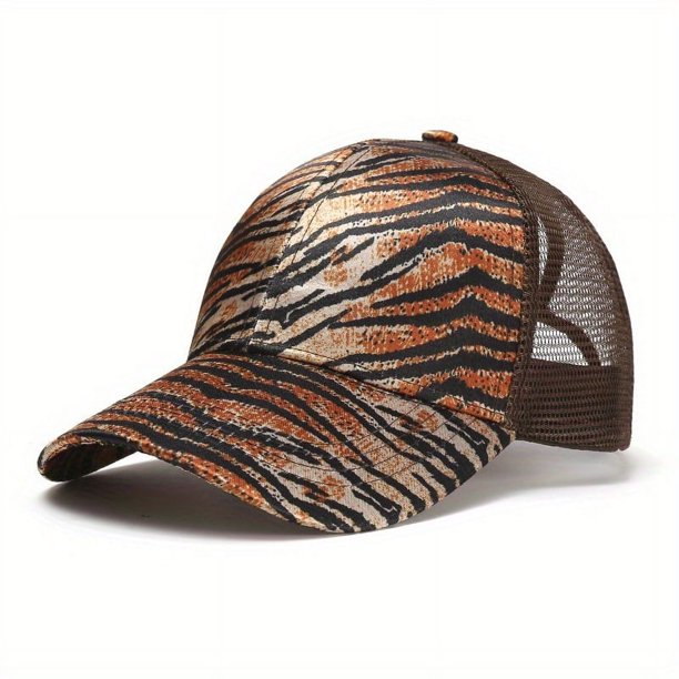 Unisex Washed Baseball Cap: Distressed Ripped Criss Cross Ponytail Hat - Adjustable Casual Style for Men & Women