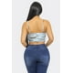thumbnail image 3 of Saronite Top Corto Elástico con Tirantes Ajustables y Estampado de Malla, Azul Multi (para Mujer), 3 of 5