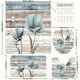 thumbnail image 3 of 1pc Modern Wooden Shower Curtain and Floor Mat Set with 12 Hooks - Perfect for Bathroom Decoration and Organization, 3 of 4