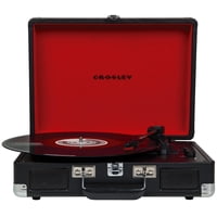 Tocadiscos Crosley Cruiser Plus Negro Y Rojo