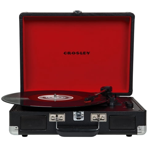 Tocadiscos Crosley Cruiser Plus Negro Y Rojo