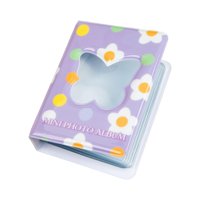 Magideal - Álbum De Fotos De 3 Pulgadas Idols Coreanos Carpeta Para Tarjetas Fotográficas Fundas Para Tarjetas Fotográficas Soporte Para Tarjetas Fotográficas Hu Flor Y Mariposa