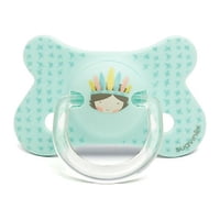 Suavinex - Chupete Fusion Anatomico Silicona 4 - 18 Meses Indio Azul