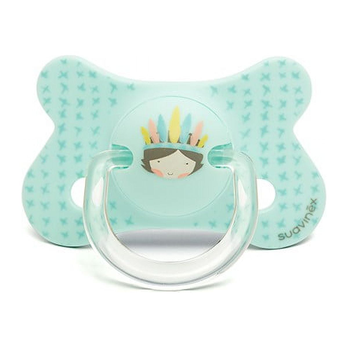 Suavinex - Chupete Fusion Anatomico Silicona 4 - 18 Meses Indio Azul