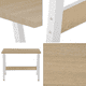 thumbnail image 3 of Escritorio Mesa Oficina Oak 100 X 58 X 75 Cm Blanco, 3 of 3