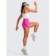 thumbnail image 3 of Shorts CRZ YOGA de tiro alto con abertura, secado rápido, morado, 3 of 6