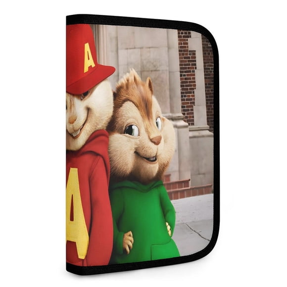 Alvin y las Ardillas Bolsa de Almacenamiento Plegable Portátil con Compartimentos, Organizador de Herramientas Multi-Bolsillo, Uso Dual Viaje y Hogar 26.5*17.8cm