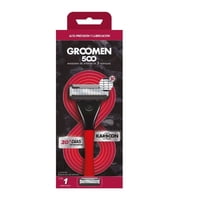 Máquina De Afeitar 500 1 Mes (1 Cartucho De 5 Navajas + 1 Mango) 1 Un Groomen