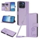 thumbnail image 1 of Funda Cartera Trébol para Motorola Moto G56 con Ranuras Tarjetas y Carga Inalámbrica Morado claro, 1 of 6