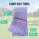 thumbnail image 2 of Toalla E9 GOLF 56 cm x 112 cm Rayas Lila y Gris, 2 of 9