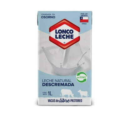 Leche Natural Descremada Lonco Leche 1 L Loncoleche