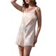 thumbnail image 1 of INSPIRE CHIC Monos Cortos Casuales para Mujeres sin Mangas con Tirantes Ajustables de Espagueti para el Verano S Beige, 1 of 6