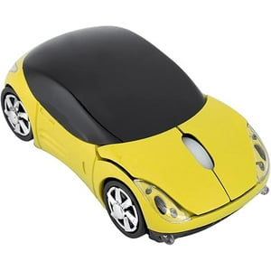 Veat00L - Ratón Inalámbrico, Ratón Deportivo Inalámbrico De 2,4 Ghz Para Coche, Ratón Óptico Inalámbrico Para Juegos, Ratón Con Forma De Coche Para Windows 98 Para Win 7 Para Linux, Para Pc, Ordenador Portátil