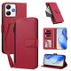 thumbnail image 2 of Funda con Billetera para [Xiaomi Redmi 12 4G/5G] con Bolsillo Zipper y Tarjetero Rojo, 2 of 6