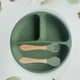 thumbnail image 3 of Baby Suction Plate With Self-Feeding Spoon Fork - BPA Free Infant Newborn Utensil Set For Self-Training, Suction Plates For Babies Toddlers, Dishwasher Microwave Safe, 3 of 5