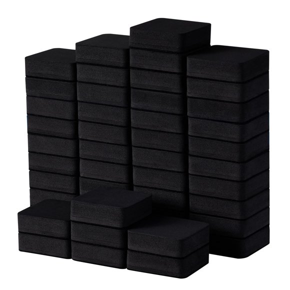 Borrador magnético de espuma negro favide - paquete de 48 (5 × 5 cm)