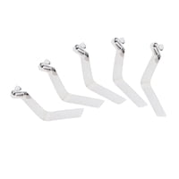 Ioensy - 5X Kayak Paleta Carpa Poste Resorte Clip A Presión Clips De Tubo De Silla De Un Solo Pasador 4Mm