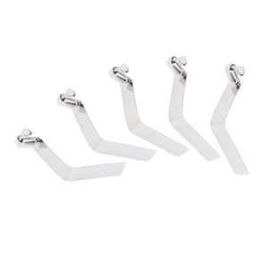 Ioensy - 5X Kayak Paleta Carpa Poste Resorte Clip A Presión Clips De Tubo De Silla De Un Solo Pasador 4Mm