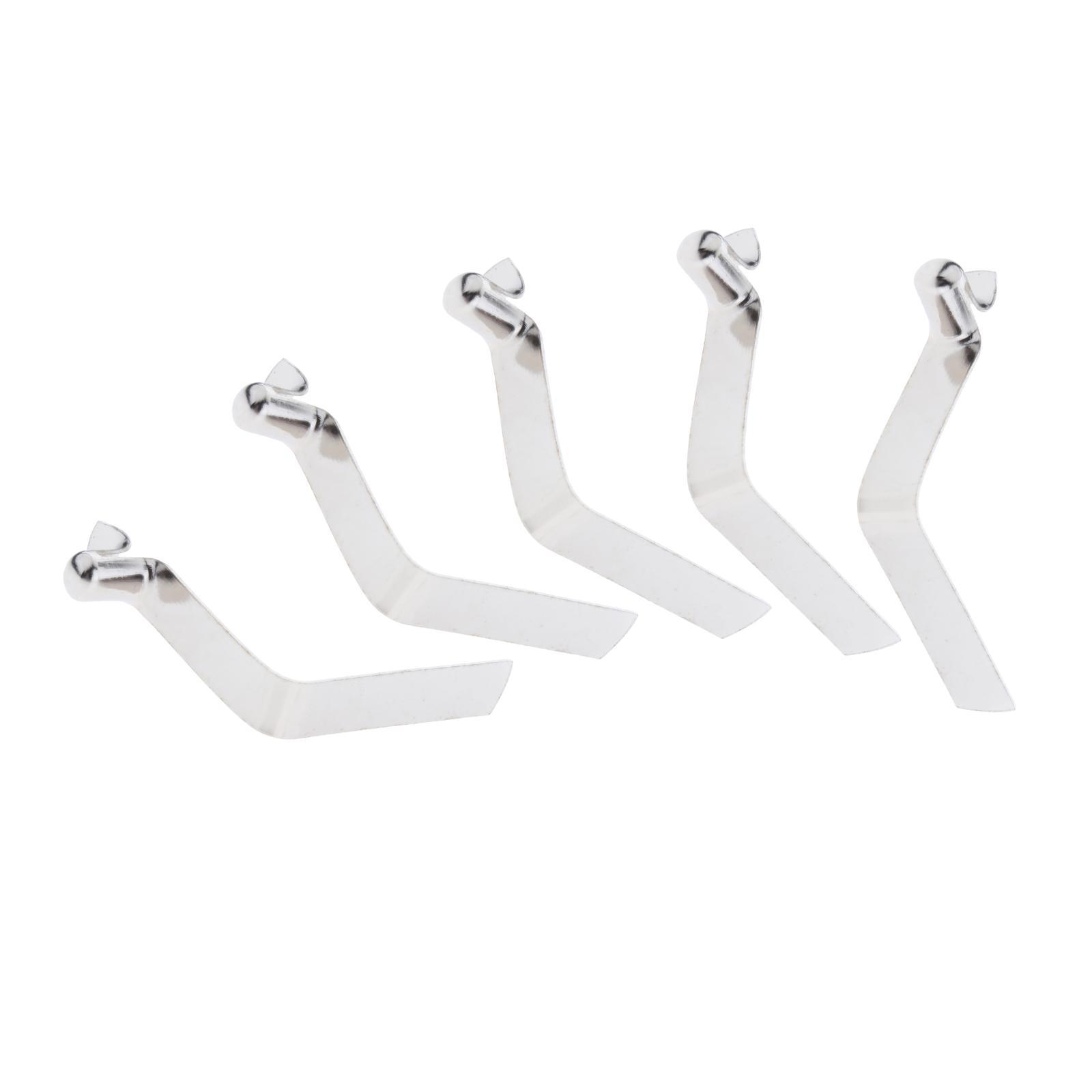 Ioensy - 5X Kayak Paleta Carpa Poste Resorte Clip A Presión Clips De Tubo De Silla De Un Solo Pasador 4Mm