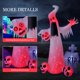 thumbnail image 2 of Fantasma de terror inflable HOPOCO de 12 pies con 3 cabezas de calavera para Halloween, 2 of 9