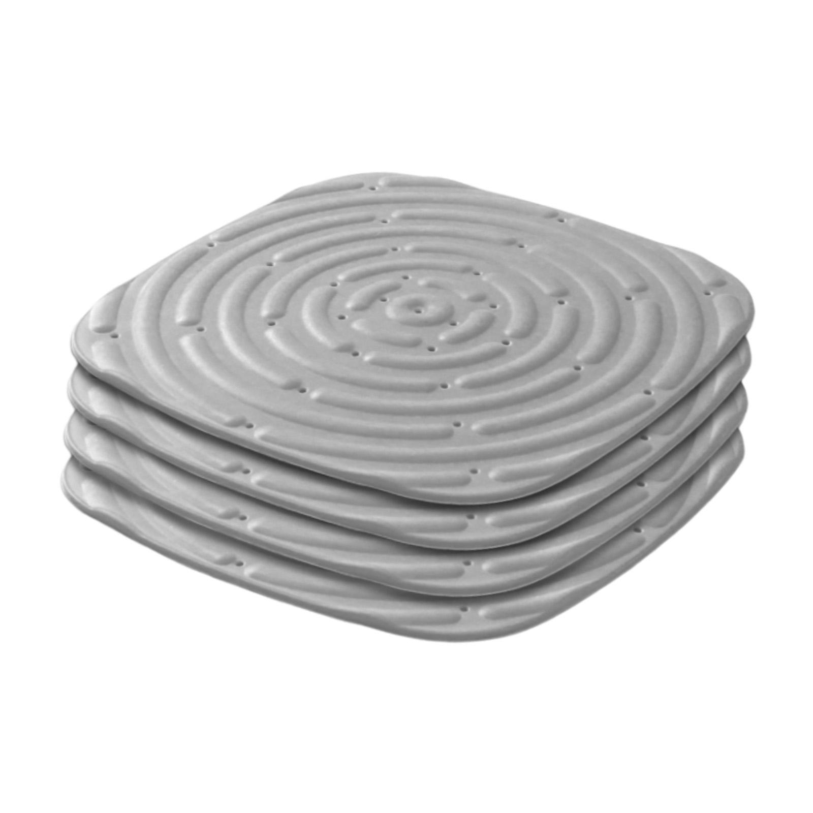 Magideal - Almohadillas Para Caja De Nido De Pollo, 4 Uds., Alfombrilla Para Pollo Reutilizable, Cómodas Alfombrillas Para Aves De Corral, Almohadillas Duraderas Gris