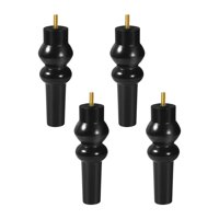 Magideal - 4 Piezas De Muebles De Madera Piernas, Patas De Soporte, Pies De Sofá Únicos Resistentes, Parte De Reemplazo Para El Sofá Armario De Sofá Gabinete De