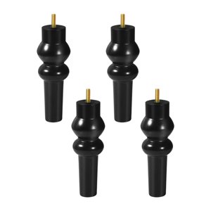 Magideal - 4 Piezas De Muebles De Madera Piernas, Patas De Soporte, Pies De Sofá Únicos Resistentes, Parte De Reemplazo Para El Sofá Armario De Sofá Gabinete De