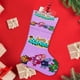 thumbnail image 4 of ¡Vamos, Plátanos! Tema: Calcetines de Navidad, fino lino blanco para colgar en escaleras y chimenea, decoración navideña para el hogar, regalo de Navidad. 45cm × 32cm, 4 of 5