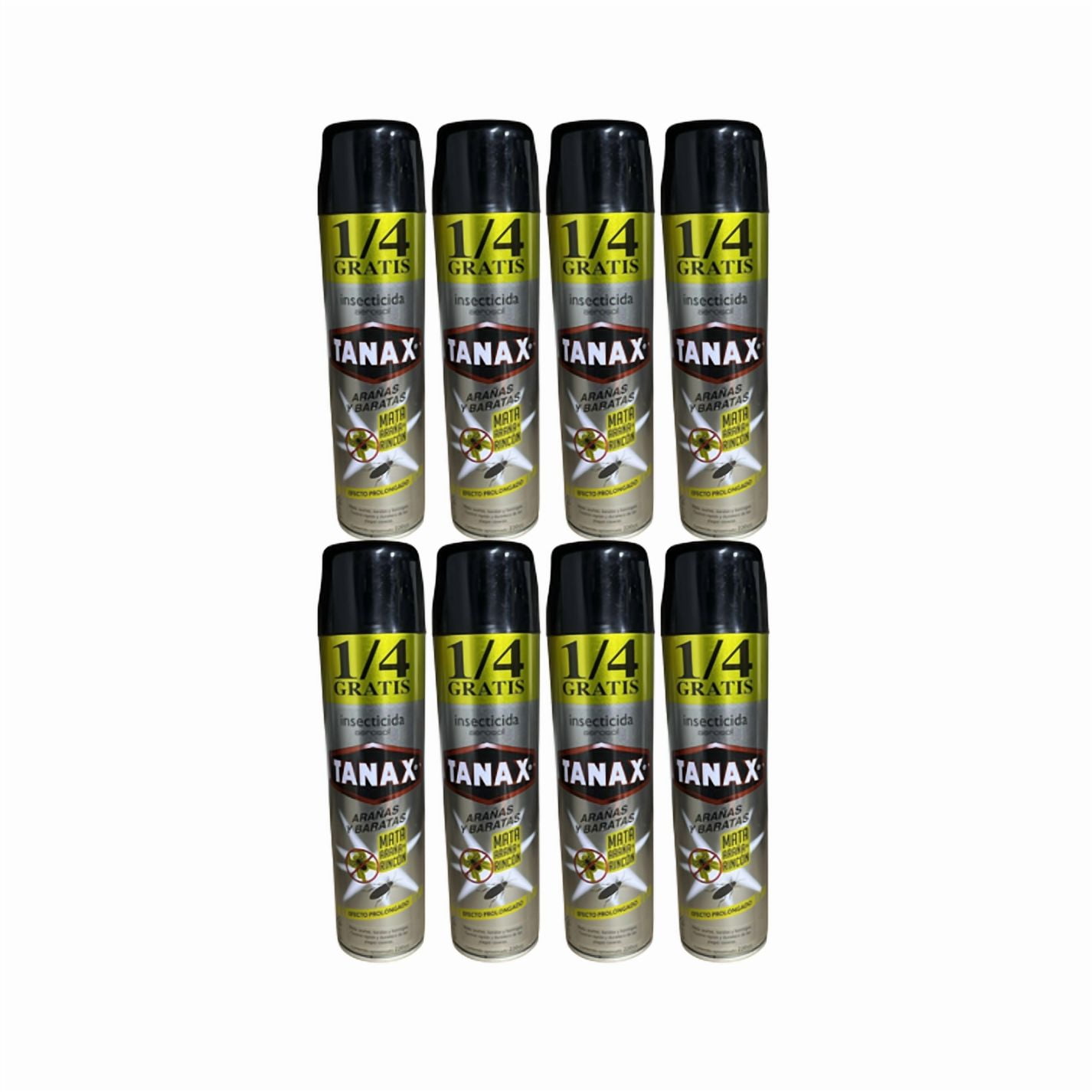 Pack 6 Insecticida Tanax En Aerosol 220cc Elimin Arañas Y Cucarachas