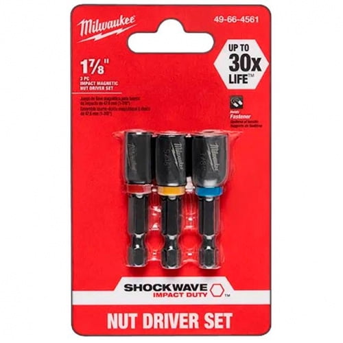 Milwaukee - Set De Dados Magneticos 1 4 5 16 3 8 Shockwave