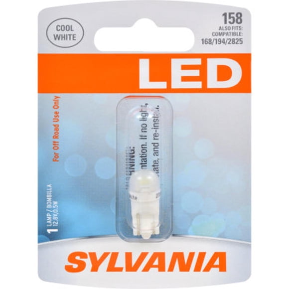 Bombilla SYLVANIA 158 T10 W5W LED blanca Mini