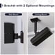 thumbnail image 2 of Soporte De Pared Ajustable Para Altavoz Bose Cube (paquete De 2), 2 of 9