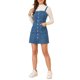 thumbnail image 4 of INSPIRE CHIC Vestido de Mezclilla de Primavera Verano para Mujer con Tirantes Ajustables en Línea A para Regreso a Clases XL Azul, 4 of 7
