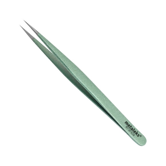 Pinza para Extensiones de Pestañas Metaleks Punta Súper Recta