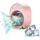 thumbnail image 2 of Mini aire acondicionado portátil con ventilador, luz de 7 colores, USB, refrigeración personal, color rosa, 2 of 5