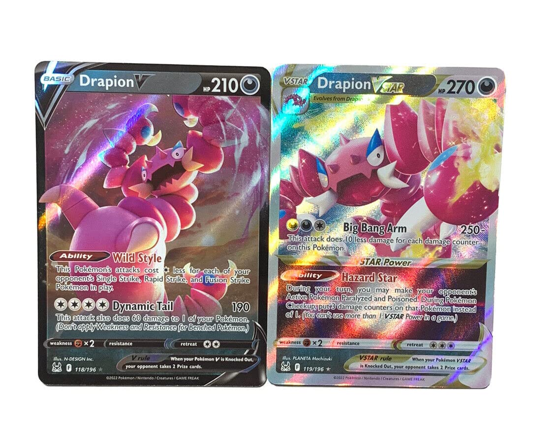 Set De Cartas Coleccionables Pokémon Drapion Vstar & V - Lost Origin