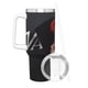 thumbnail image 3 of Billie Eilish Vaso aislado de acero inoxidable con asa, diseño temático, regalo para familia, amigos y fans; incluye pajita y encaja en el portavasos estándar, 40 oz, 3 of 6