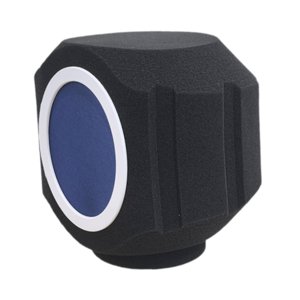 Magideal - Cubierta De Micrófono Filtro Acústico Fácil Instalación Protector De Sonido Portátil Espuma Filtro De Reflexión Absorbente De Sonido Para Uso , Azul