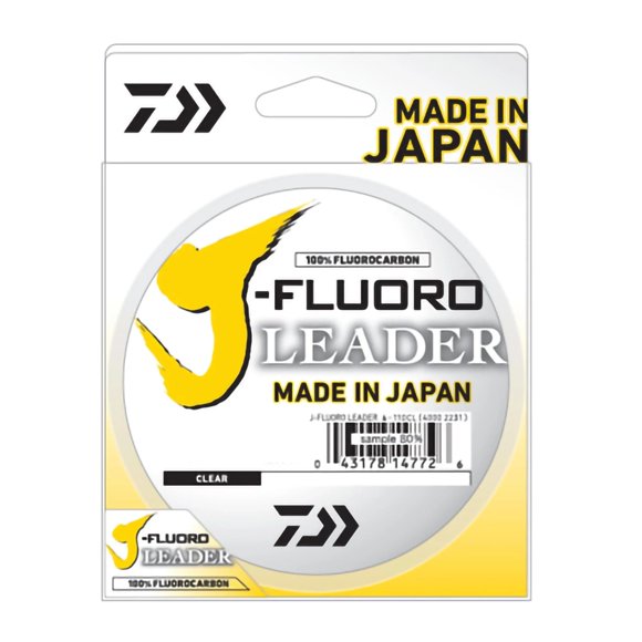 Línea de pesca Daiwa J-Fluoro Fluorocarbon Leader 12 libras 100 m