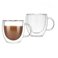 Concepts Life - Set 2 Mugs Vidrio Doble Pared 250 Ml