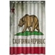 thumbnail image 1 of Cortina de ducha con la bandera de la República de California, juego de cortina de baño con ganchos, tamaño 48 x 72 pulgadas, 1 of 3